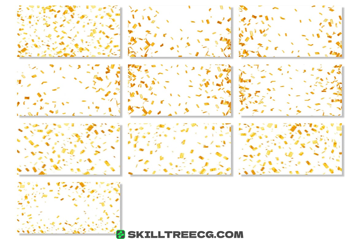 图片[2]-10 Golden Foil Confetti Overlays（535168）-技能树
